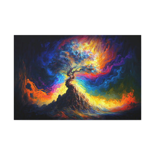 Beautiful Mystical Tree Canvas Art Ready To Hang | Science Fiction | Sci-Fi | Fantasy