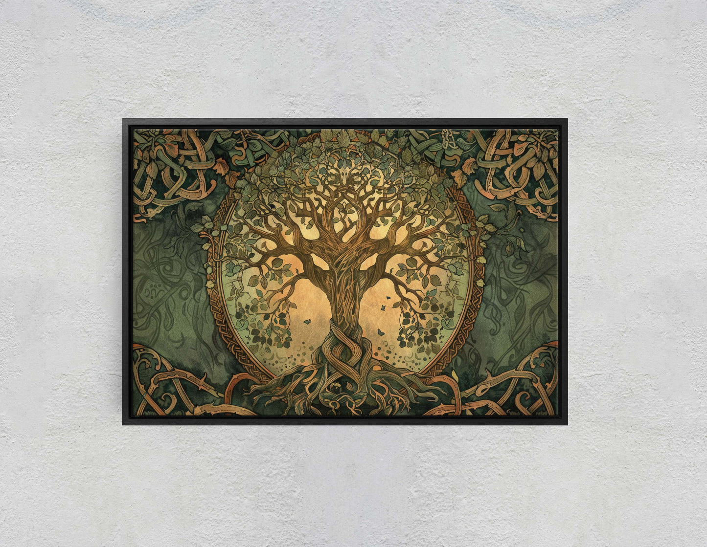 Tree of Life, Celtic Art, Yggdrasil Painting, Norse Mythology, Symbolic Artwork, Nature Decor, Abstract Nature, Large Print