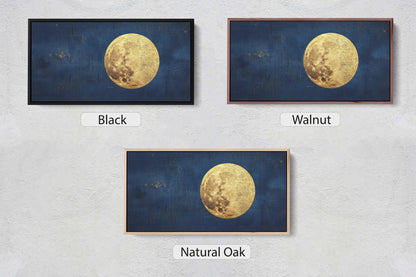 three pictures of the same moon in different frames