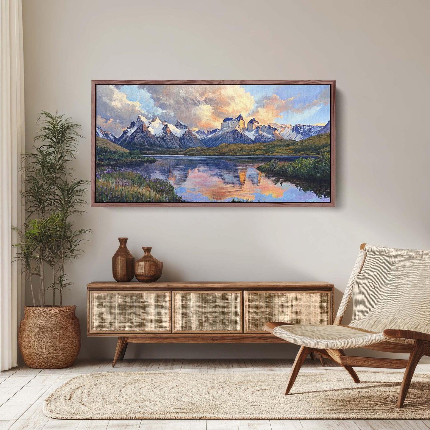 Cuernos del Paine, Torres del Paine , Chile Painting, Nature Art