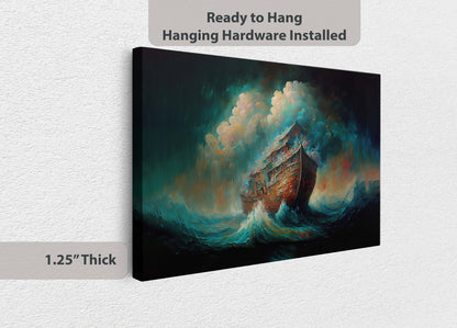 Noahs Ark Canvas Art Ready To Hang | Oil Painting | Expressionism