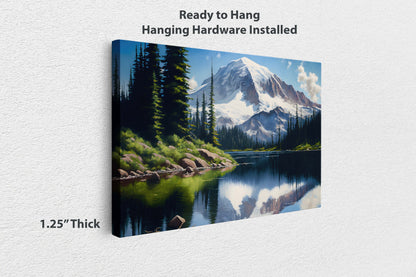 Mount Rainier Canvas Ready to Hang