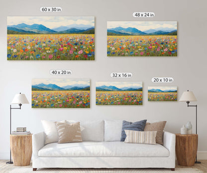 Nature's Peak,  Mountain Wildflowers, Floral Decor, Scenic Landscape