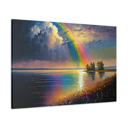 Rainbow Lake Canvas Art Ready To Hang