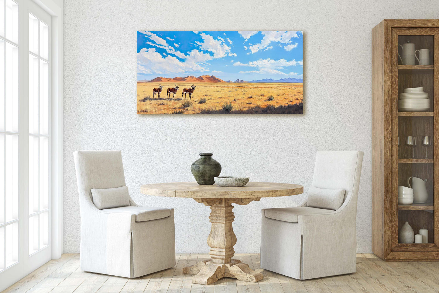 Namib Naukluft, Namib Desert Art, Desert Painting, Gemsbok Antelope