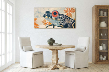 Abstract Frog Art, Scandinavian Print, Contemporary Art