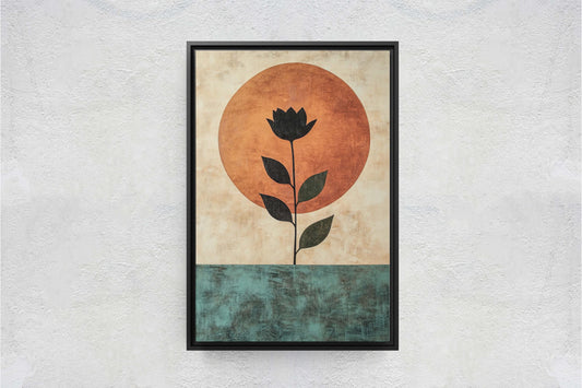 Terracotta Rose, Flower Decor, Earth Tones, Boho Minimalist