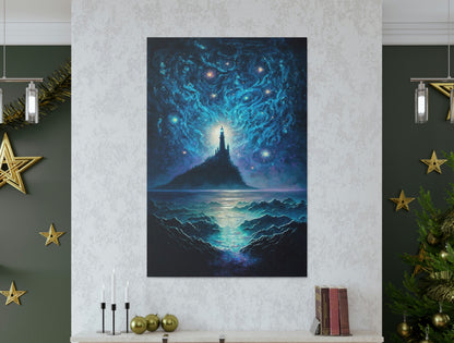 Mystical Lighthouse Canvas Art Ready To Hang
