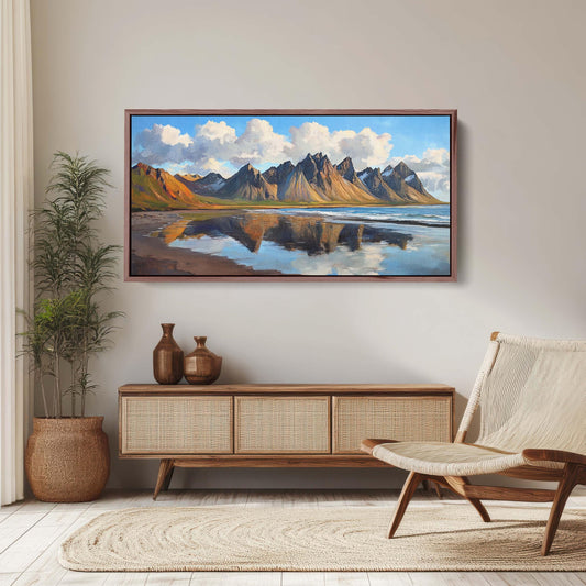 Vestrahorn Iceland, Mountain Painting, Iceland Travel