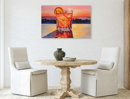 Tequila Sunrise, Mexico Beach, Bar Decor, Restaurant art, Kitchen Decor, Dining Room Art, Mexican Food, Cocktail Print