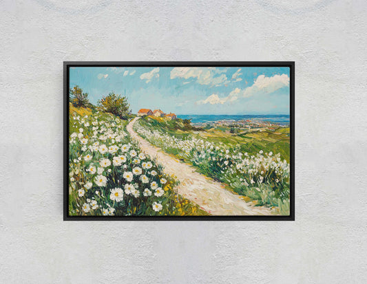 Countryside Painting, Dirt Road, Country Road, Cottagecore