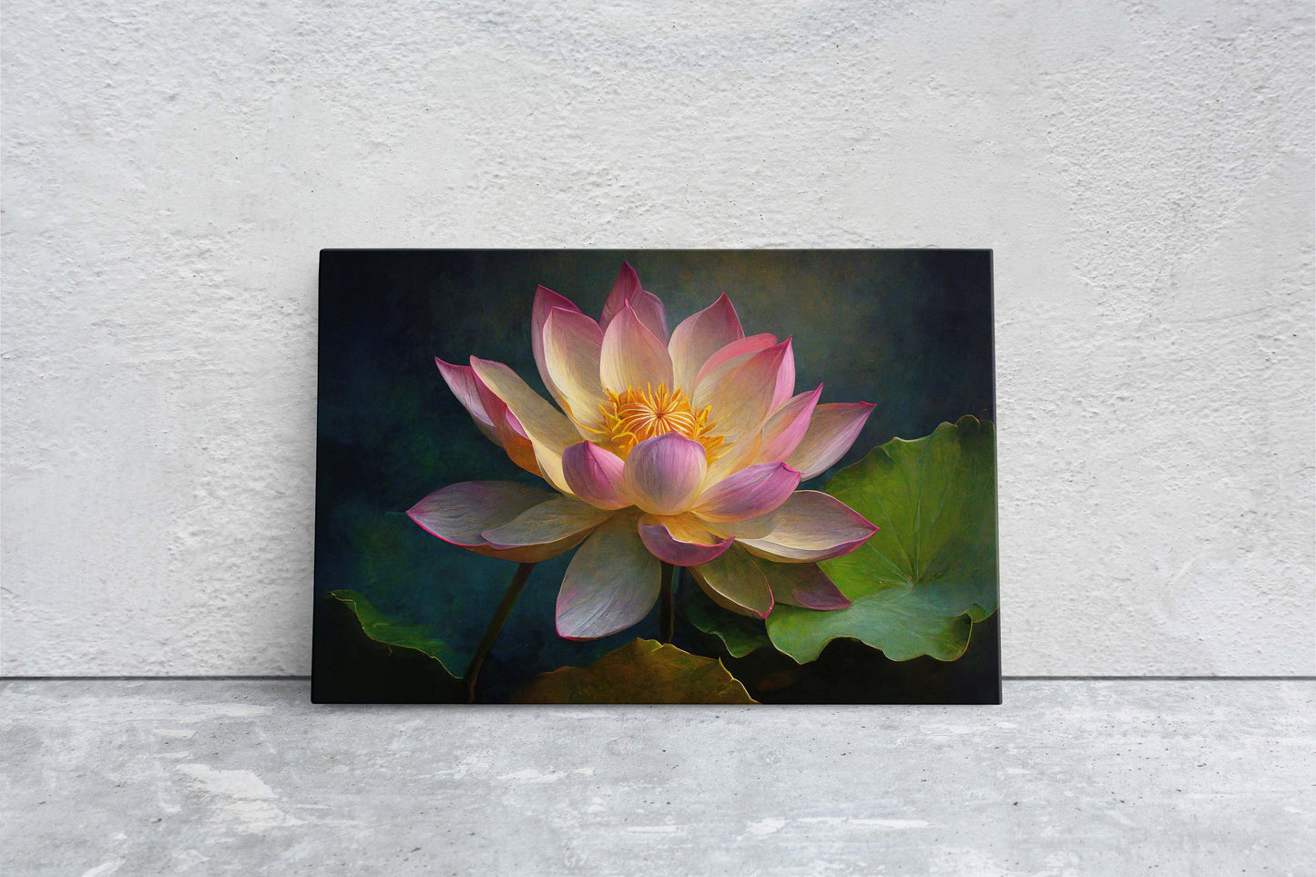 Lotus Flower Canvas Art Ready To Hang