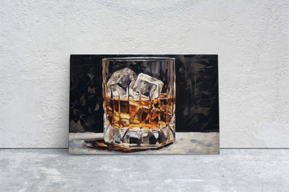 Scotch on the rocks, Bar Decor, Restaurant art, Kitchen Decor, Dining Room Art, Whiskey, Cocktail Print