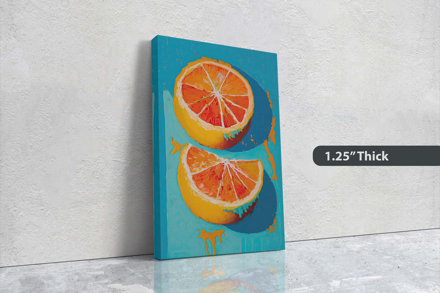 Oranges Painting, Still Life, Contemporary Art, Abstract Art, Dining Room Art, Kitchen Decor, Food Print, Large Print, Ready To Hang
