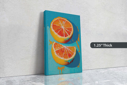 Oranges Painting, Still Life, Contemporary Art, Abstract Art, Dining Room Art, Kitchen Decor, Food Print, Large Print, Ready To Hang