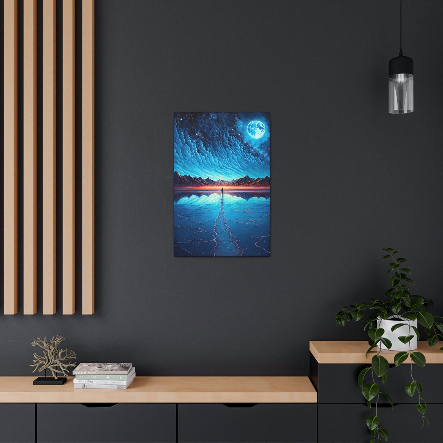 Ice Mountain View Stretched Canvas Ready to Hang