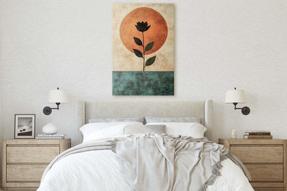 Terracotta Rose, Flower Decor, Earth Tones, Boho Minimalist