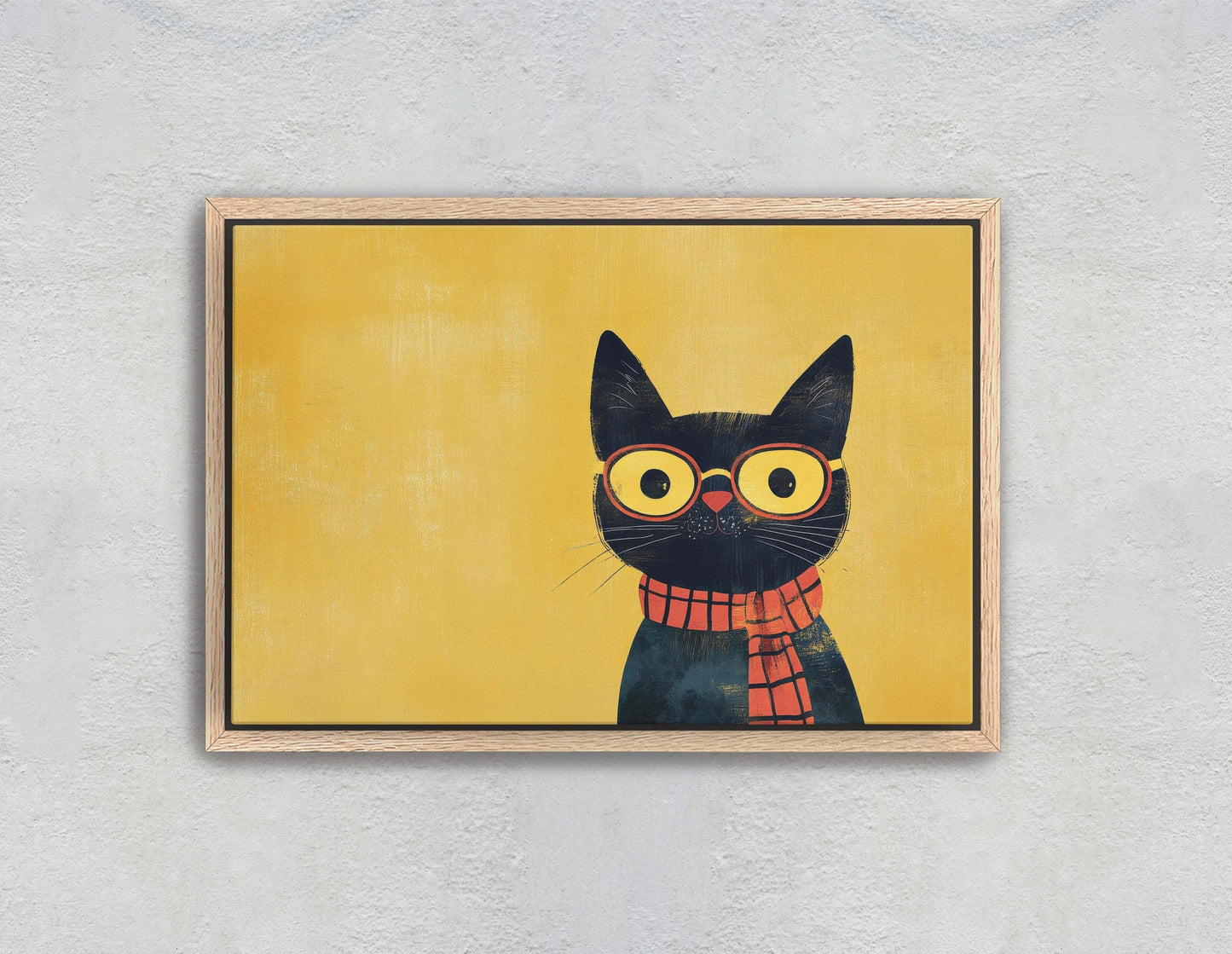 Hipster Cat, Pop Art, Modern Decor, Street Art, Animal Art, Unique Art, Kids Room, Boys Room, Girls Room