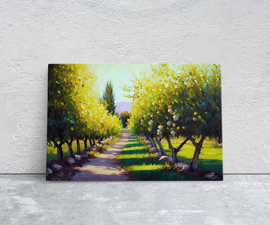 Apple Orchard Canvas Art Ready To Hang Large Print
