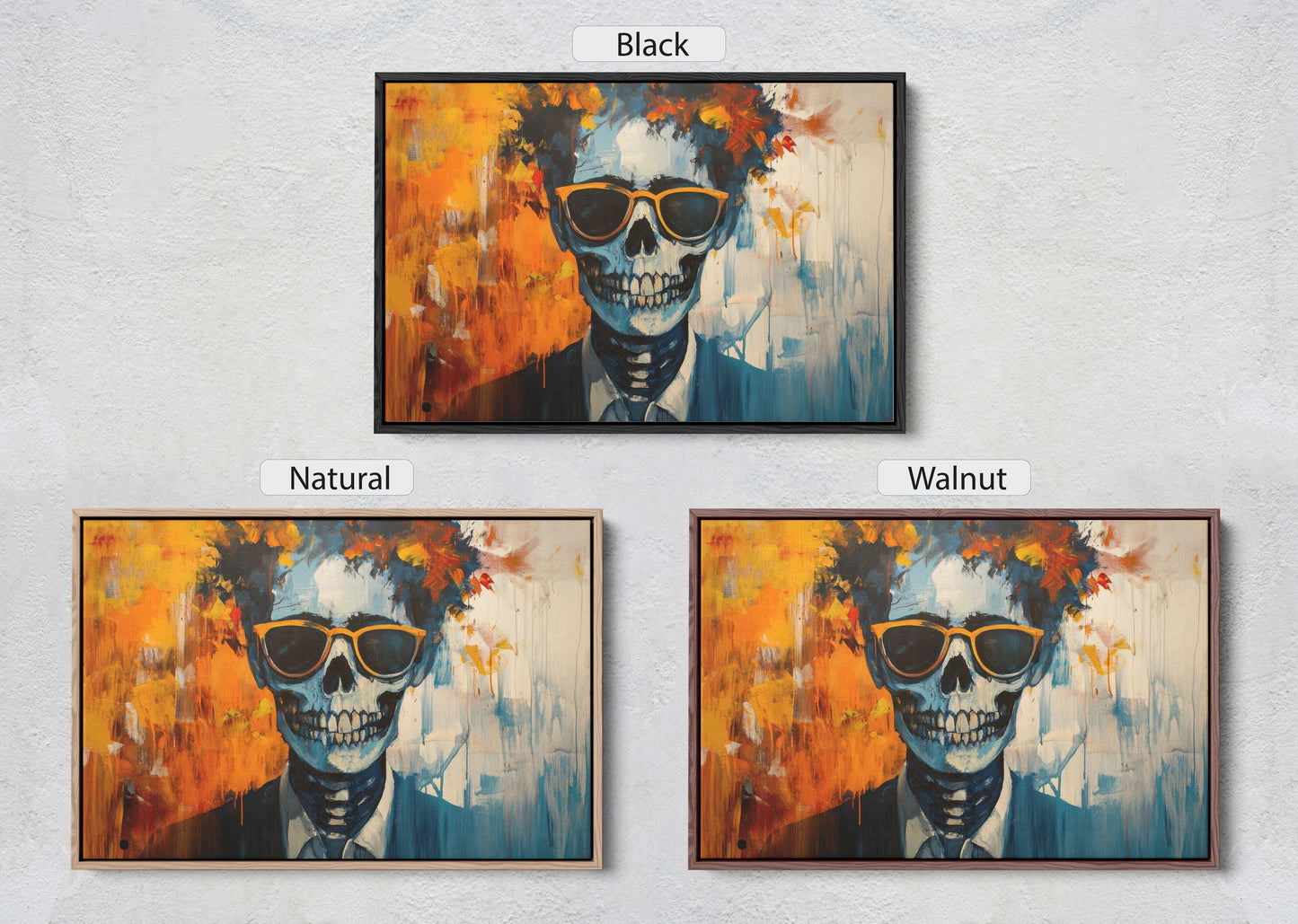Hipster Skeleton, Halloween Abstract, Death Work, Halloween Pop Art, Creepy Decor, Gothic Art, Working Dead