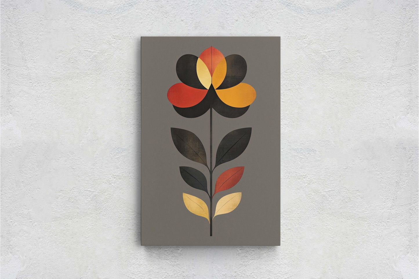Modern Floral Decor, Contemporary Art, Simple Clean, Abstract Art