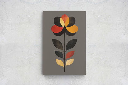Modern Floral Decor, Contemporary Art, Simple Clean, Abstract Art