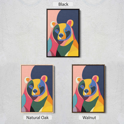 Bear Pop Art, Abstract Bear Art, Modern Bear Print, Street Art, Graffitti Style