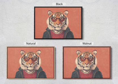 Hipster Tiger, Pop Art, Modern Decor, Street Art, Animal Art, Unique Art, Kids Room, Boys Room, Girls Room