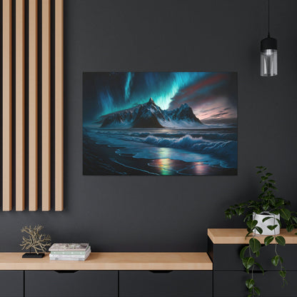 Iceland Aurora Borealis Canvas Art