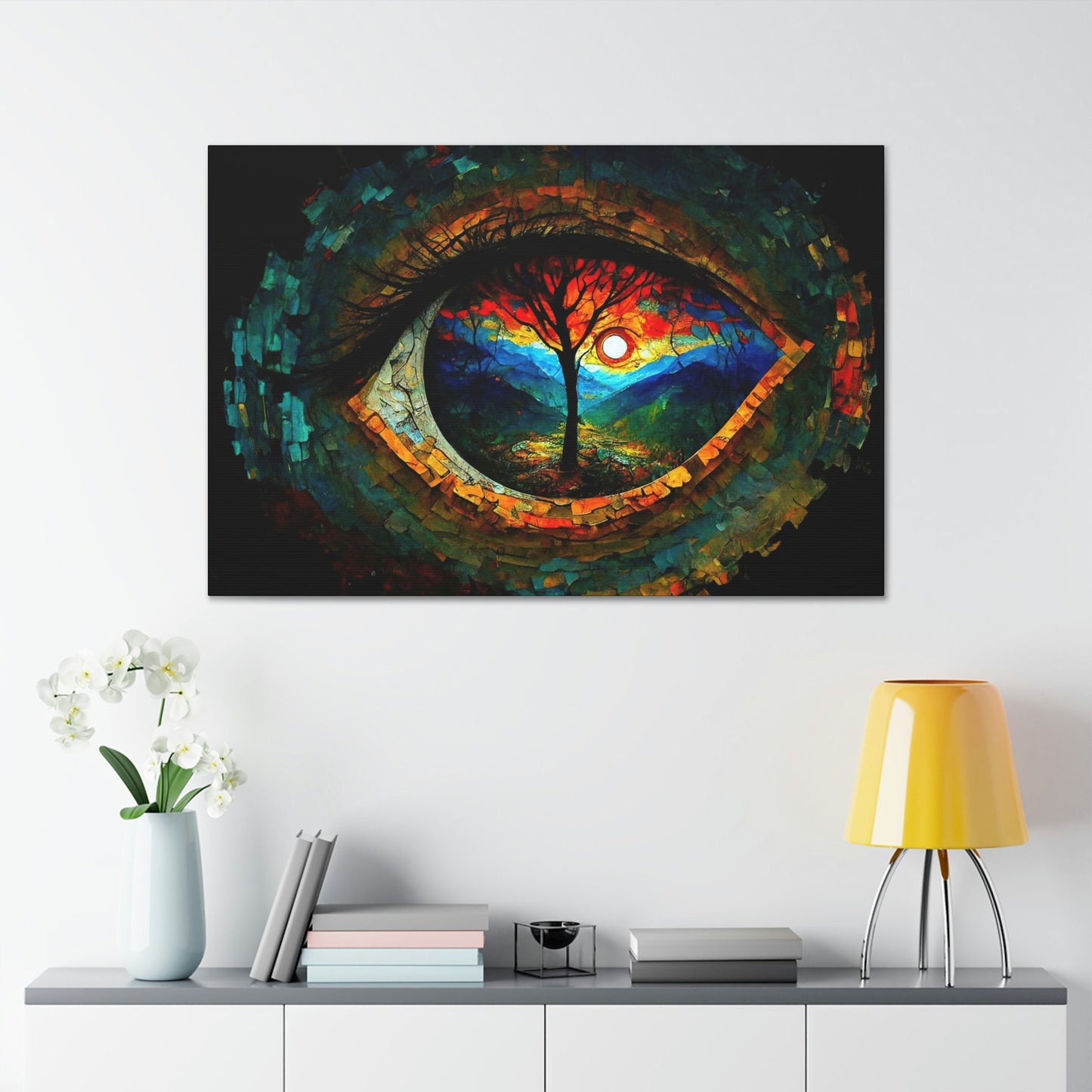 Abstract Expression Eye Of Nature Canvas Art Ready To Hang | Fantasy