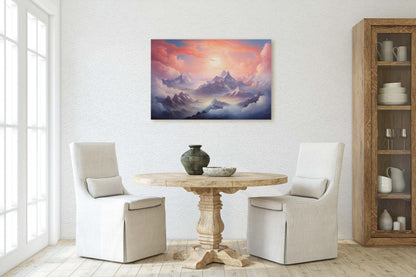 Large Abstract Mountain Painting, Original Scenery Painting, Landscape Room Decor, Living room Wall Decor,  Nature Wall Art,
