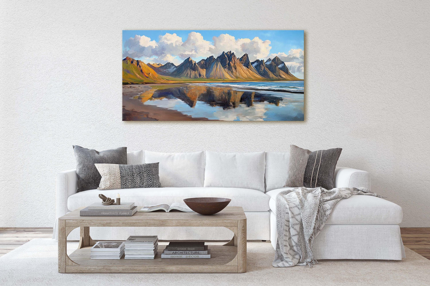 Vestrahorn Iceland, Mountain Painting, Iceland Travel
