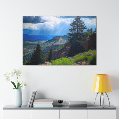 Lookout Mountain Colorado Canvas Art Ready To Hang Large Print, Oil Painting, Landscape