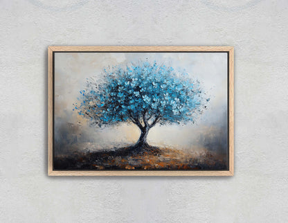 Blue Japanese Blossom, Cherry Blossom, Maple Blossom, Fantasy Art