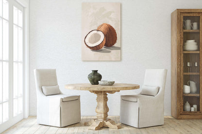 Coconut Print, Coconut Still life, Food Decor, Bahamas Decor, Tiki Decor
