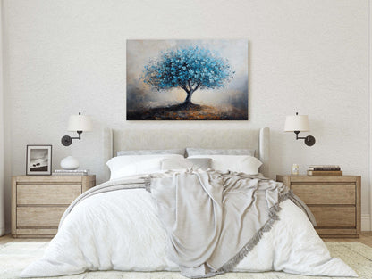Blue Japanese Blossom, Cherry Blossom, Maple Blossom, Fantasy Art