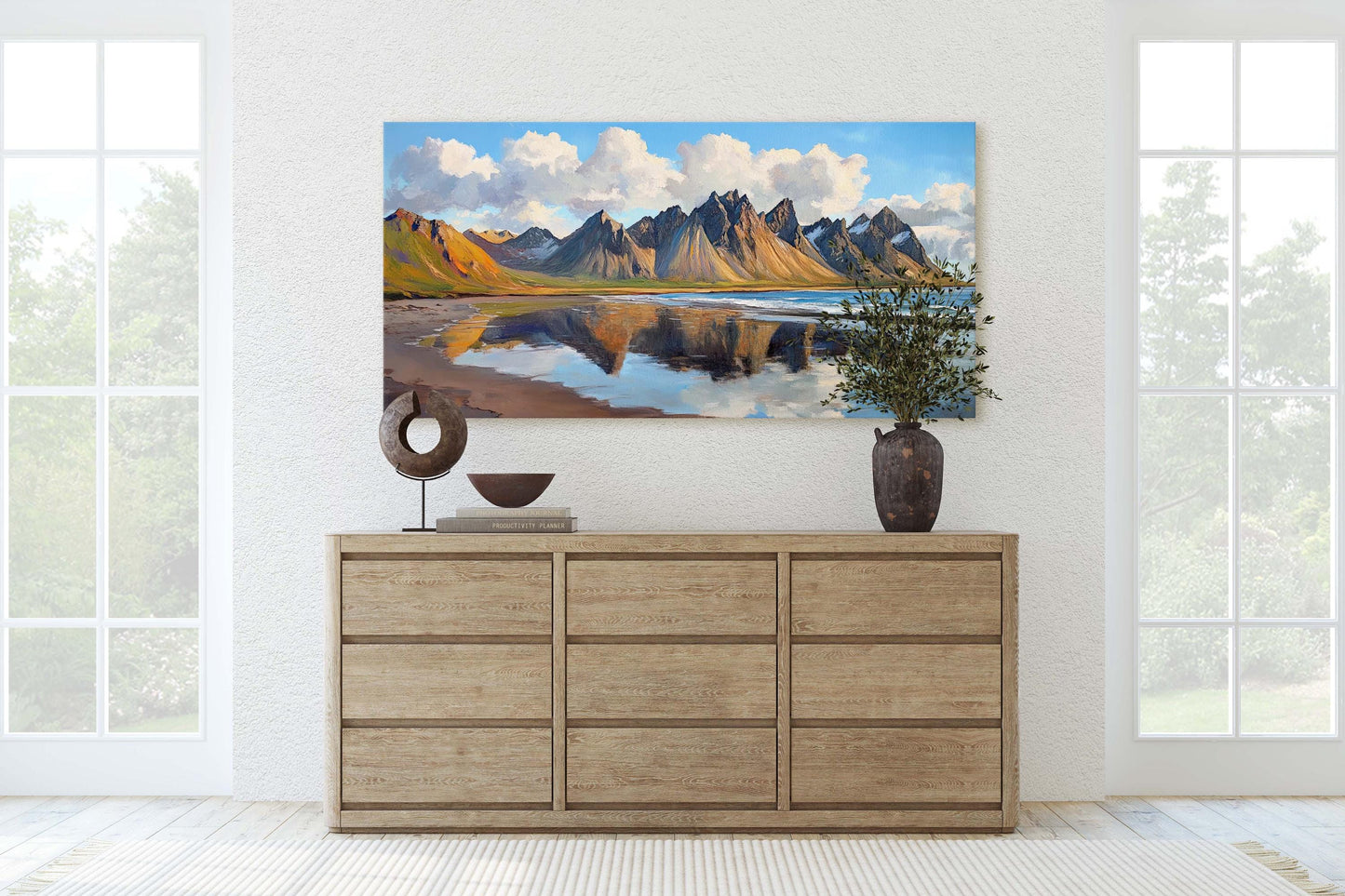 Vestrahorn Iceland, Mountain Painting, Iceland Travel