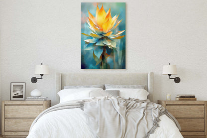 Agave Art, Succulent Canvas, Cactus Painting, Botanical Painting, Large Print, Ready to Hang, Nature Painting, Flower Decor, Gift For Home