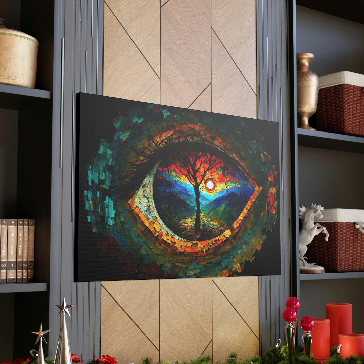 Abstract Expression Eye Of Nature Canvas Art Ready To Hang | Fantasy