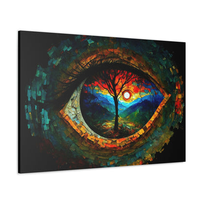 Abstract Expression Eye Of Nature Canvas Art Ready To Hang | Fantasy