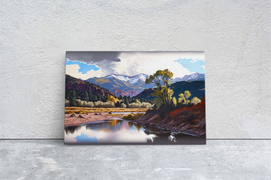 Redstone Colorado, Mountain Landscape, Rocky Mountains, Canvas Art, Ready To Hang, Large Print, Landscape Painting