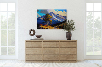 Pikes Peak Colorado Canvas Art Ready To Hang Large Print, Oil Painting, Landscape