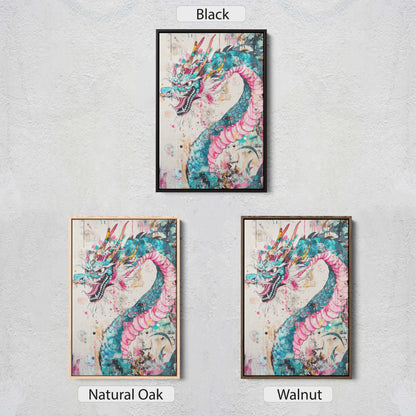 Japanese Dragon, ukiyo-e Print, Japanese Art, Vintage Retro