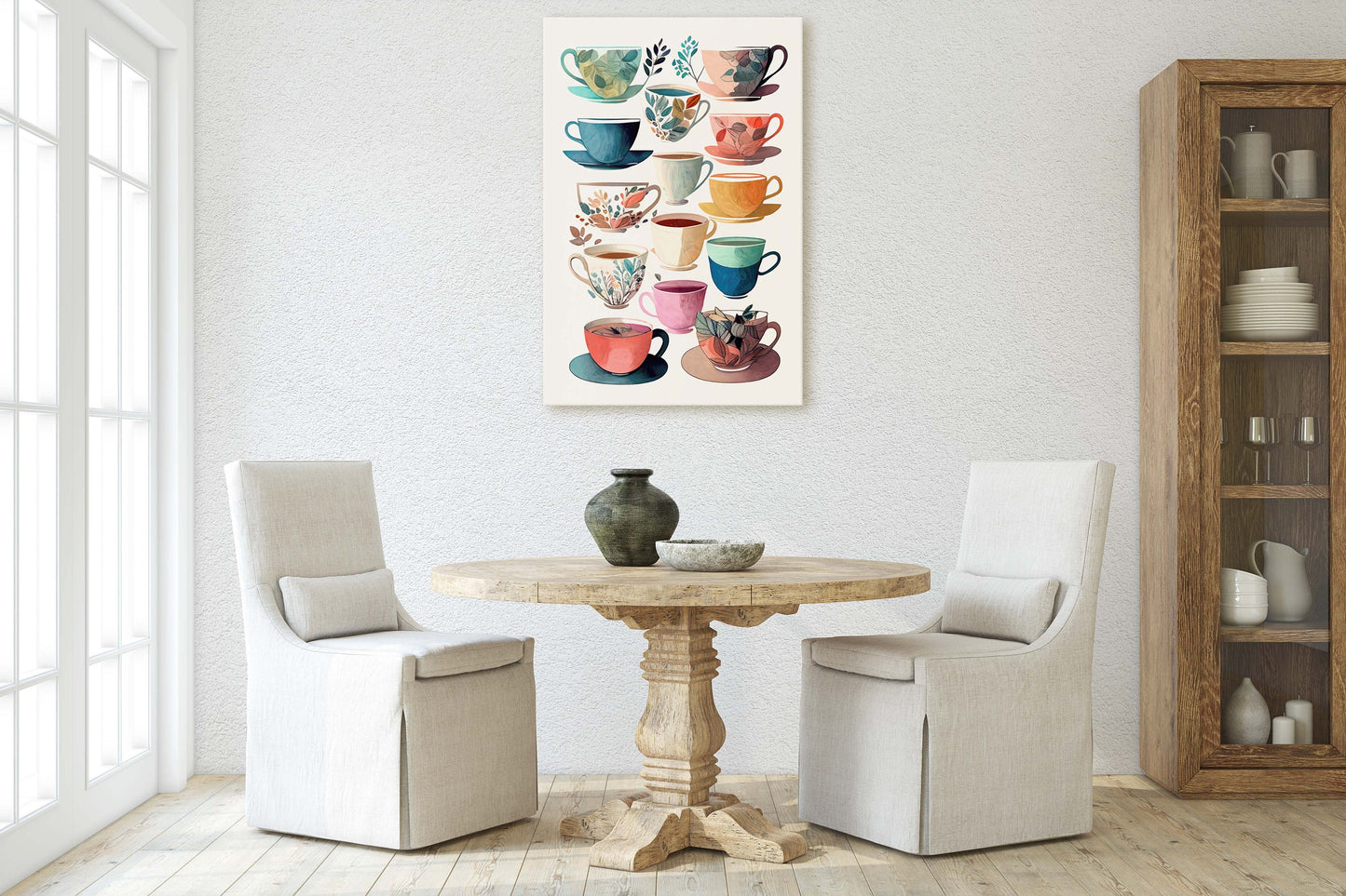 Mug Art, Coffee Mugs, Tea Cups, Kitchen Decor, Cafe Art, Barista Decor, Coffee House, Dining Room, Latte, Espresso, Large Print