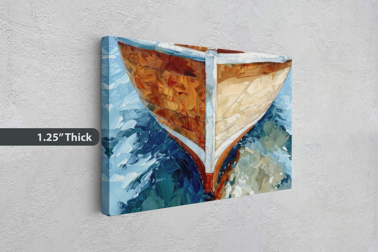Brown Ship Art, Wooden Boat, Nautical Print, Ocean Painting, Sailing Art, Coastal Decor, Beach Art, Wooden Ship