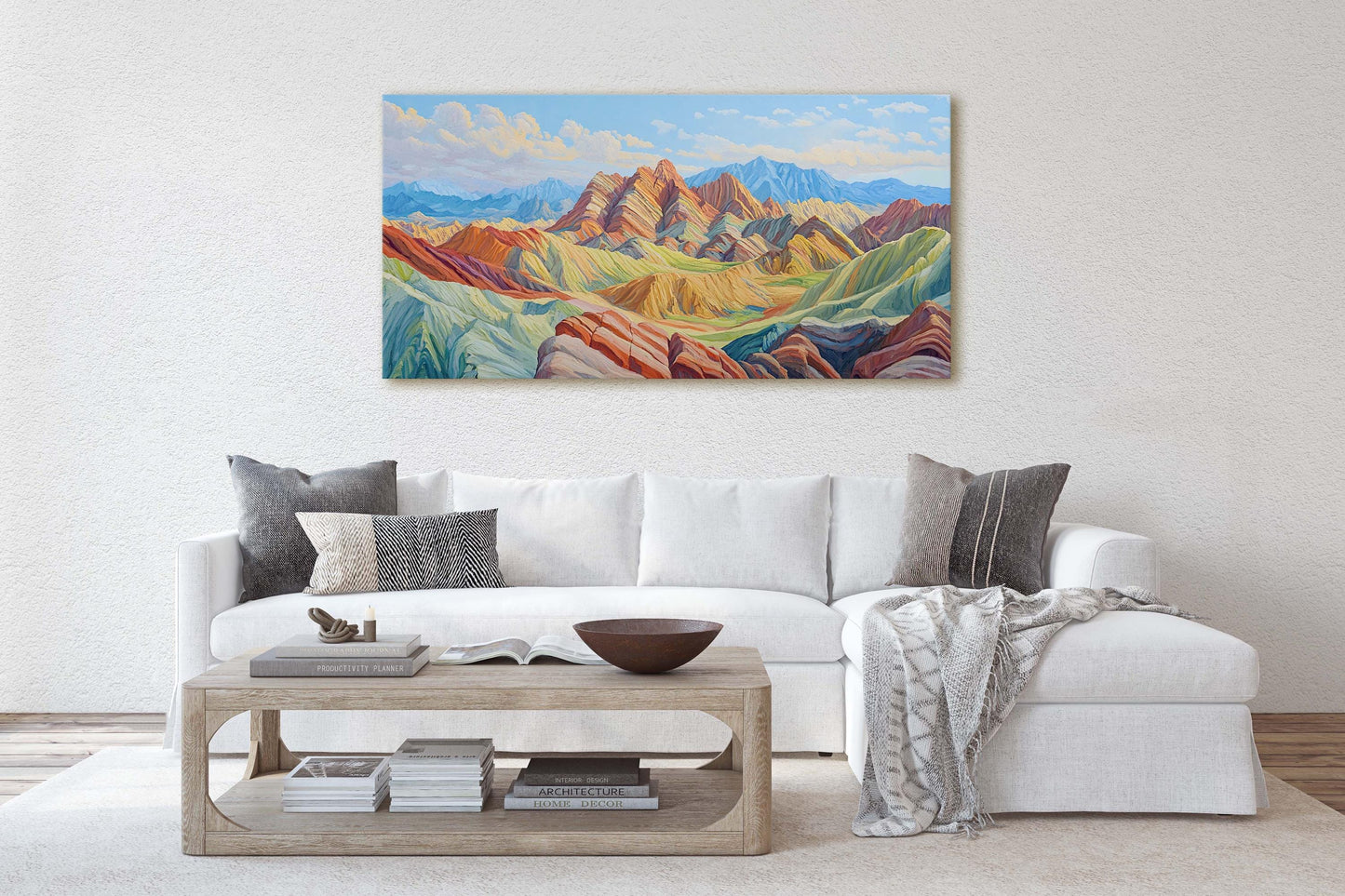 Danxia Landforms, Nature Landscape, Mountain Painting