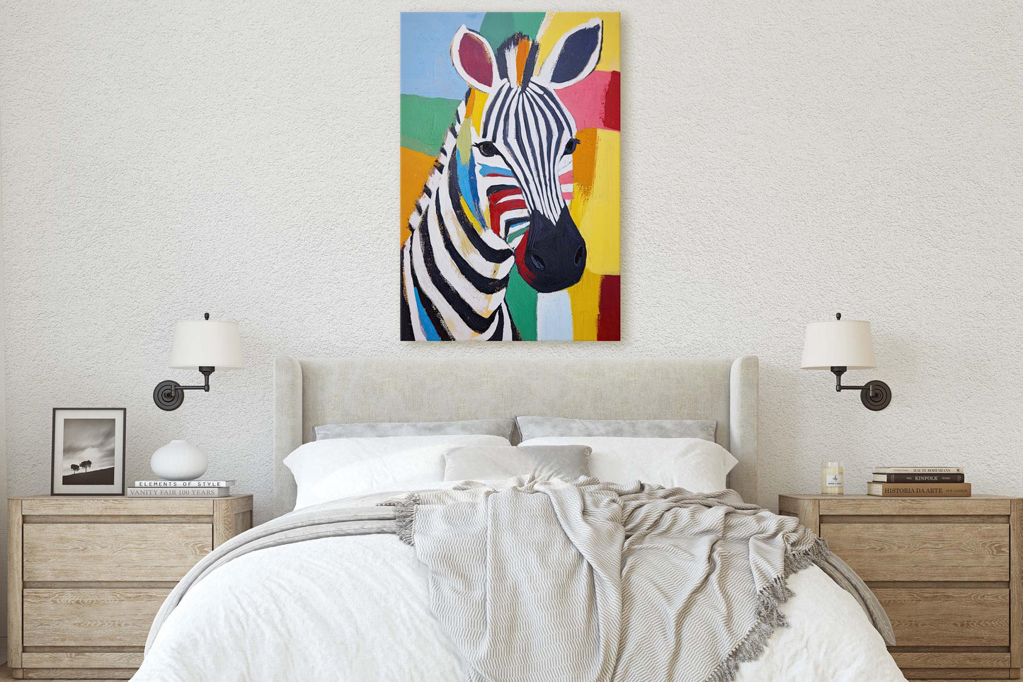 Zebra Pop Art, Abstract Zebra Print, Matisse Inspired