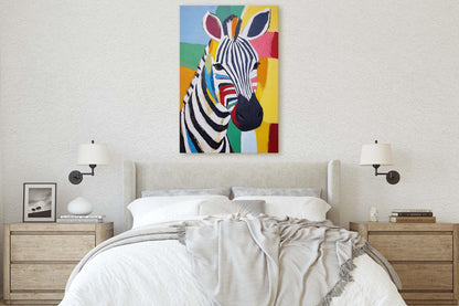 Zebra Pop Art, Abstract Zebra Print, Matisse Inspired