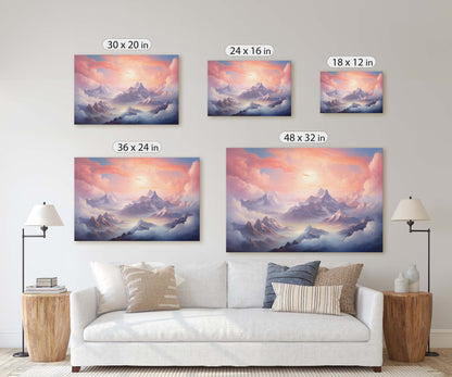Large Abstract Mountain Painting, Original Scenery Painting, Landscape Room Decor, Living room Wall Decor,  Nature Wall Art,