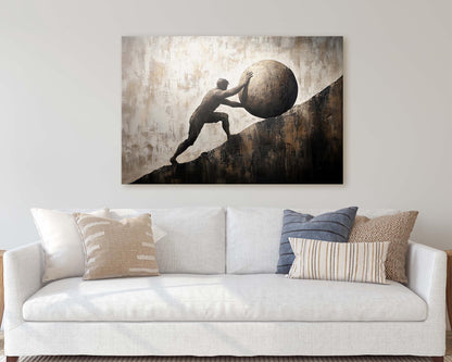 Sisyphus Art, Mythology Painting